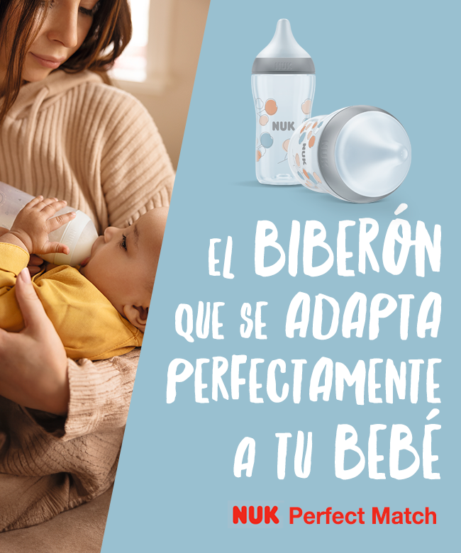 Nuk Biberón Perfect Match Silicona 0+m Azul 150ml