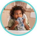 [Translate to Spanish (Reborn):] Baby with Learner straw