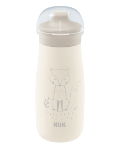 NUK Mini-Me Sip Acero Inoxidable 300ml con tapa protectora